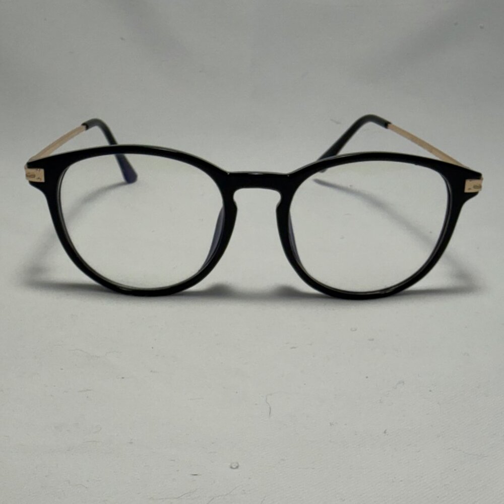 Round Black Eyeglasses - Frames Only - image 2